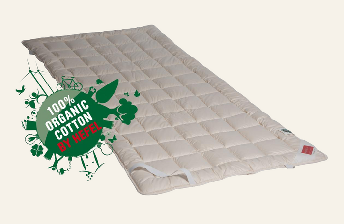 Photo of the Bio-Wool | Mattress Pad ensemble.