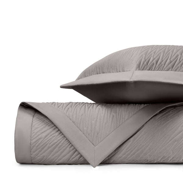 Photo of the Blaze | Quilted Coverlet (Euro) Set ensemble.