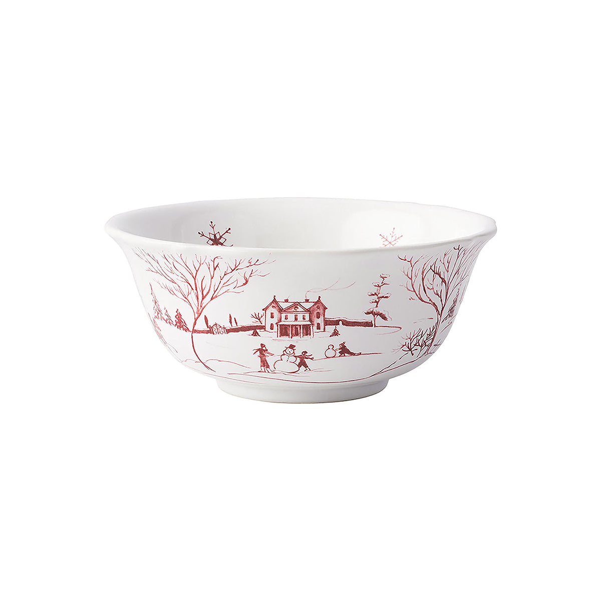 Ruby Winter Frolic cereal bowl with skaters by the estate