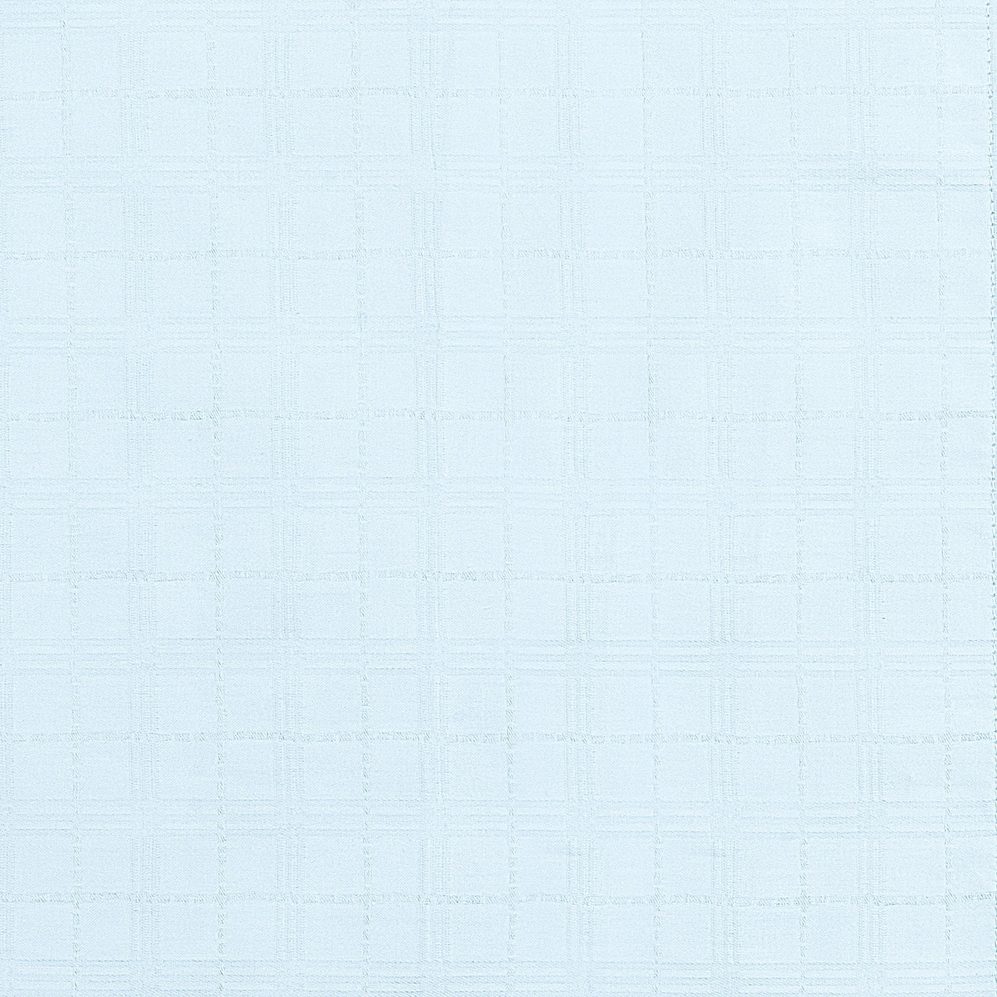 Close-up of Home Treasures Camden fabric in pale blue with a subtle woven grid texture.