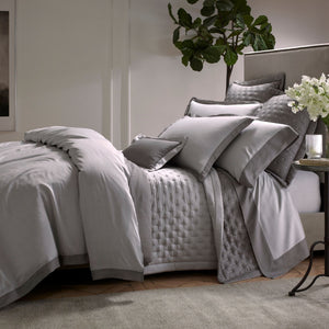 Photo of the Celeste | Quilted Coverlet & Euro Set ensemble.