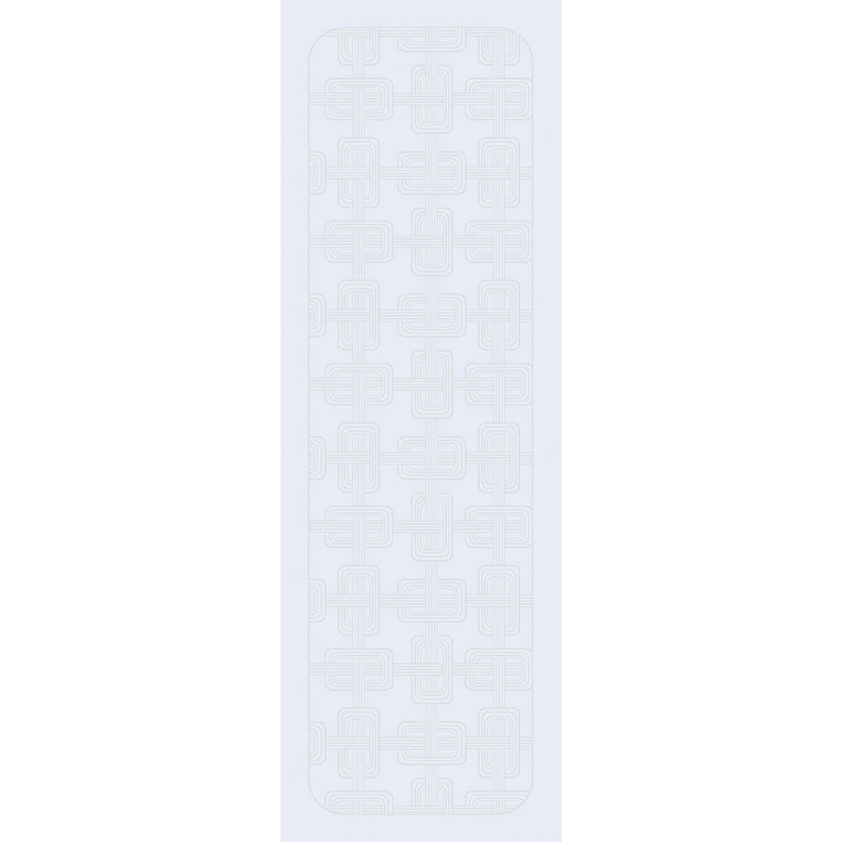 Le Jacquard Français Hôtel Particulier table runner in Gray, geometric jacquard weave detail.
