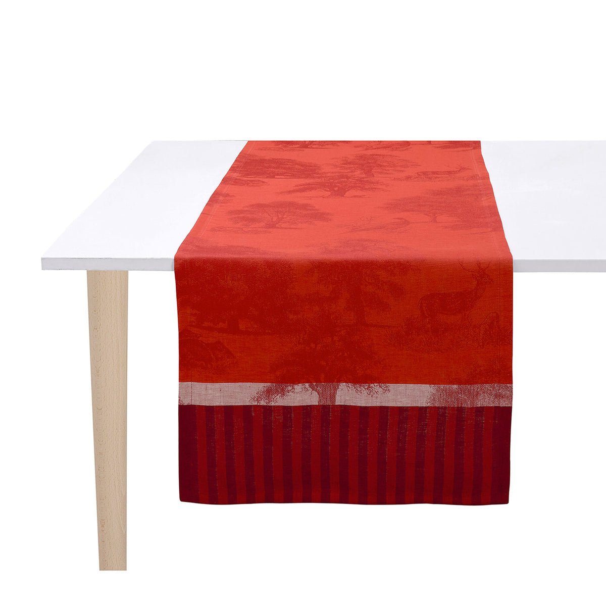 Souveraine table runner in Red