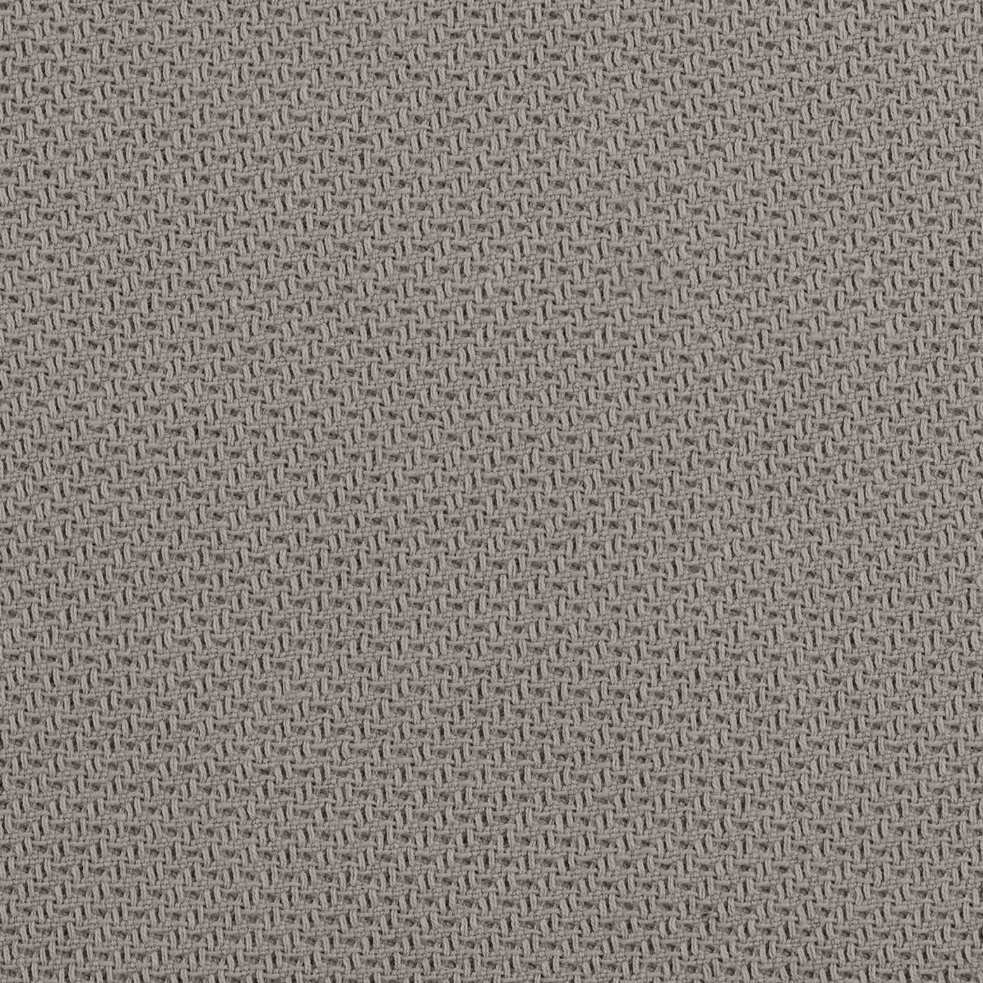 Close-up of Corso silver-grey woven cotton fabric showing dense basket-weave texture.