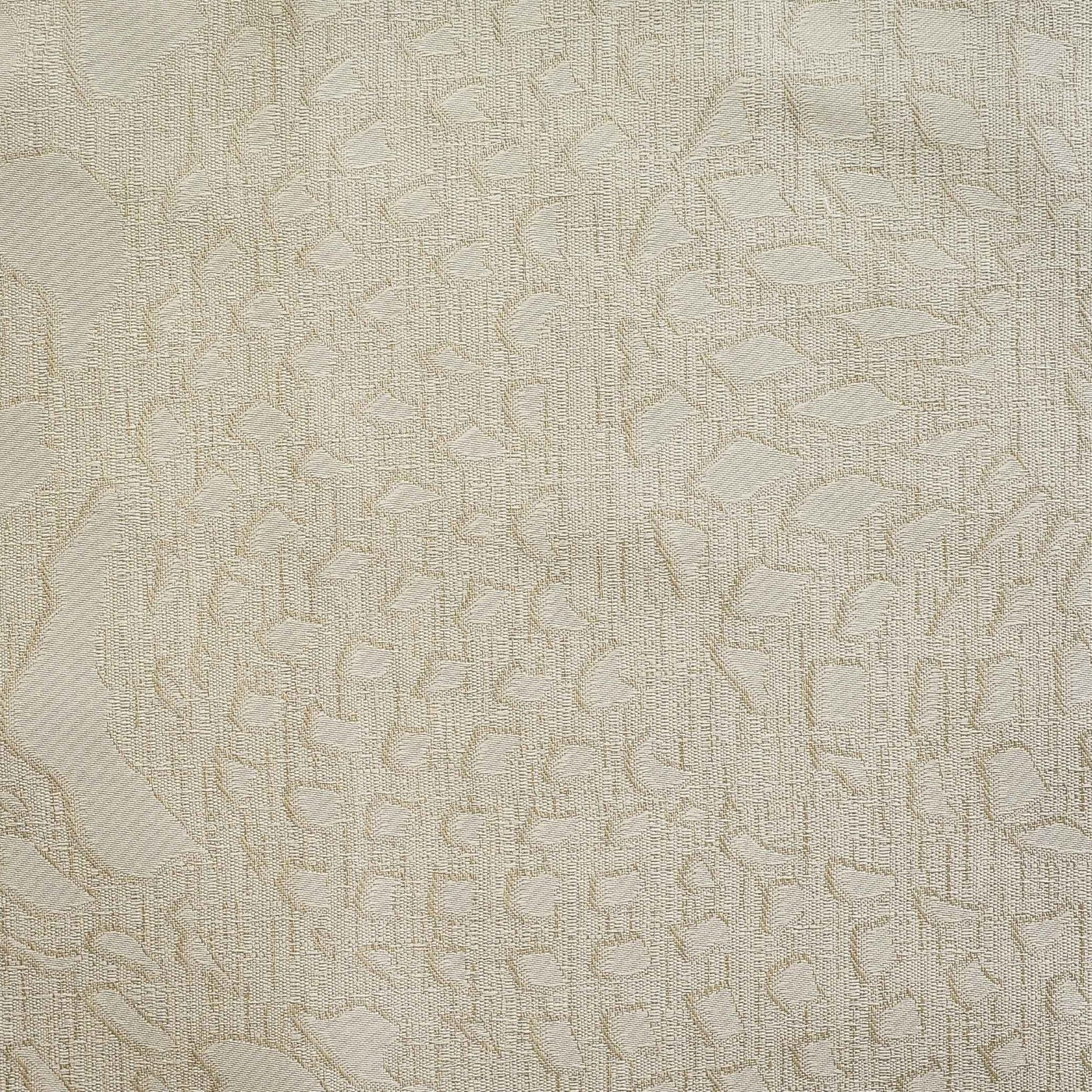 Close-up of Home Treasures Fiona ivory jacquard weave with abstract pebble pattern.