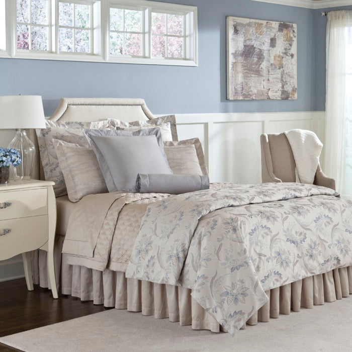 Photo of the Fiori | Quilted Coverlet & Euro Set ensemble.