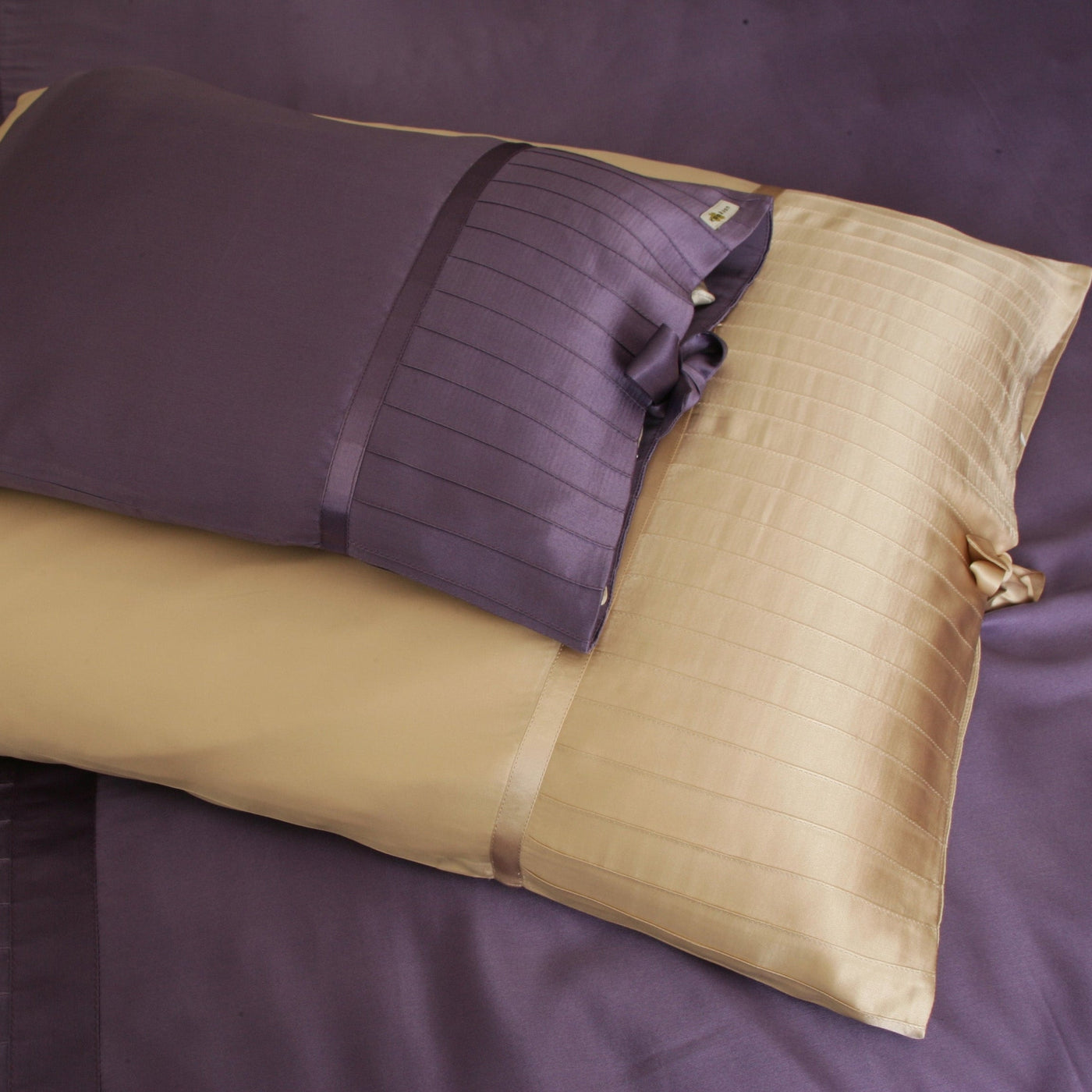 French Pleat Silk Shams