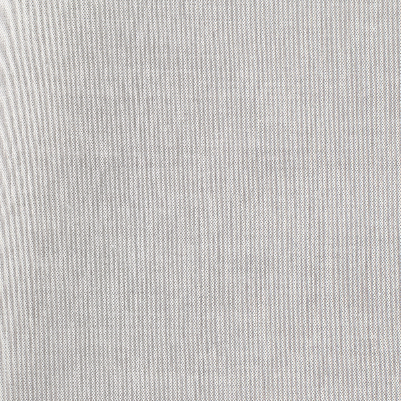 Close-up of Gaia bed skirt fabric texture in silver-grey woven linen.