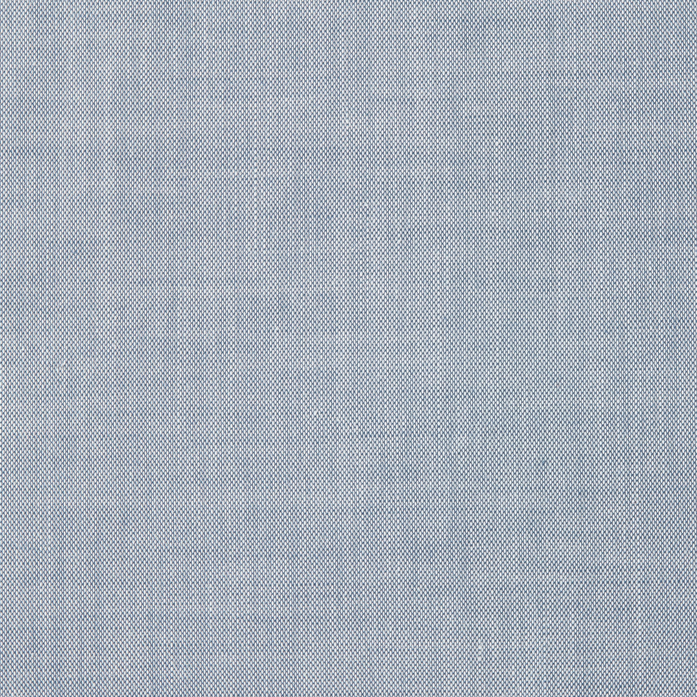 Close-up of Home Treasures Clara fabric in pale chambray blue linen weave.