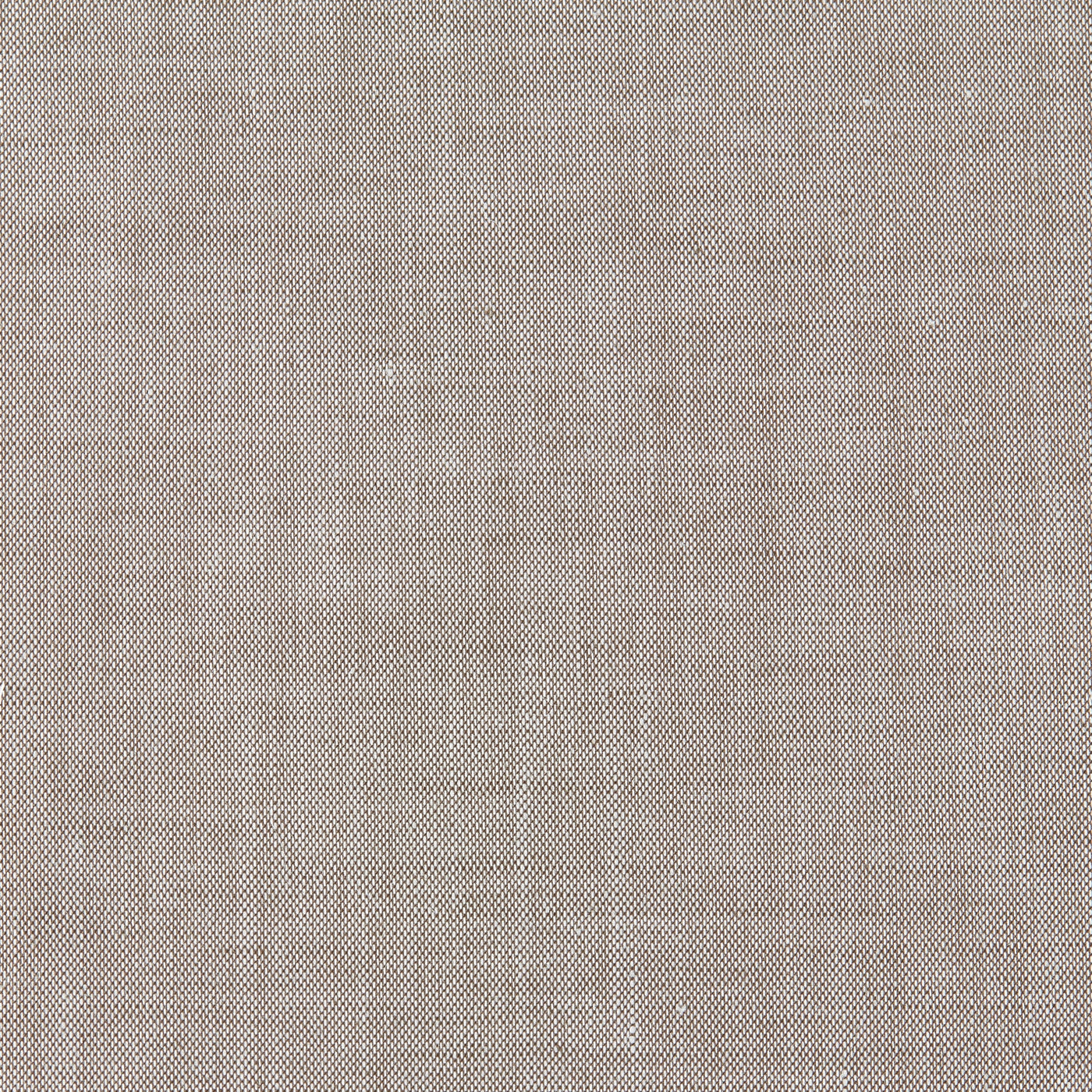 Close-up of Home Treasures Gaia linen fabric in a warm taupe weave texture.