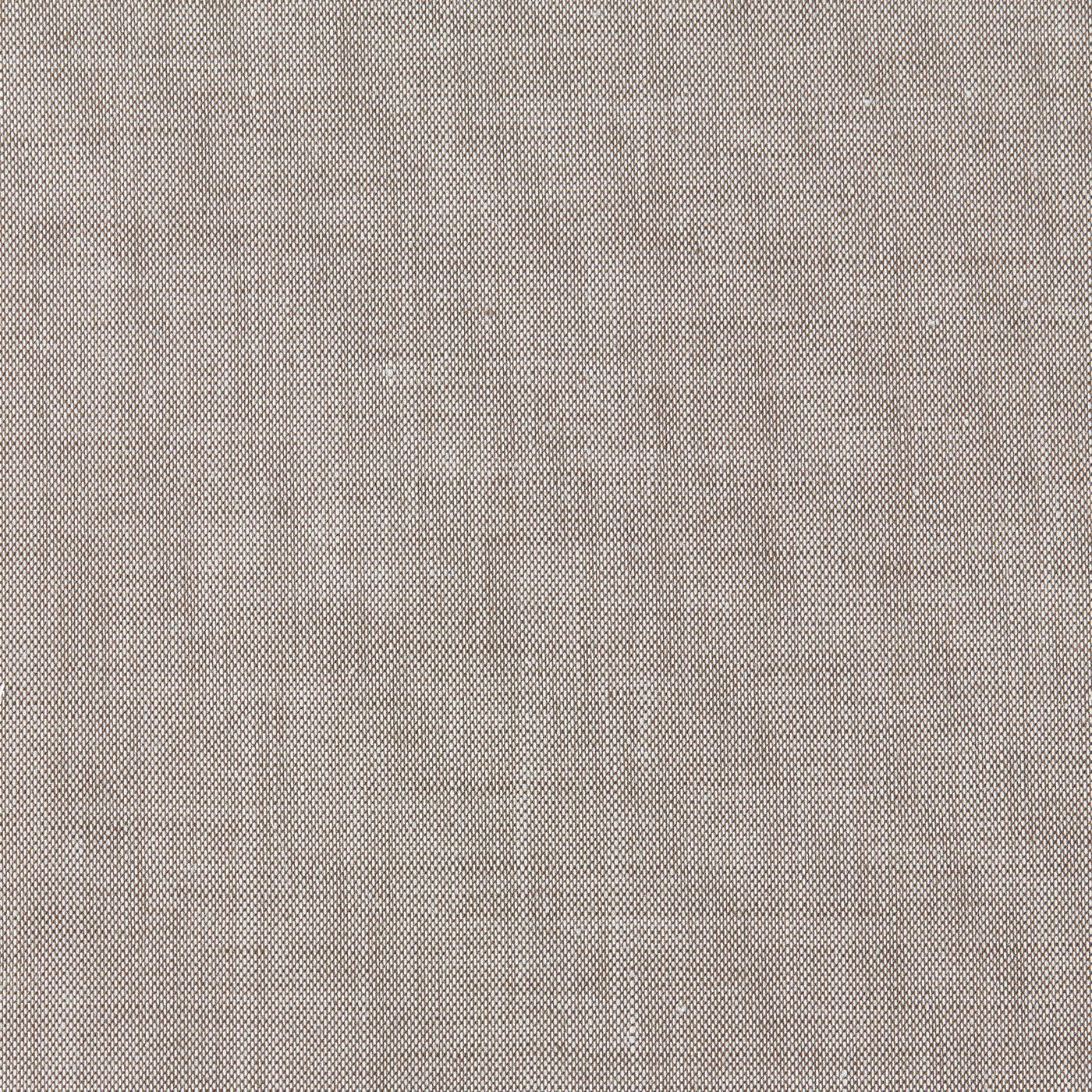 Close-up of Gaia linen-weave fabric texture in warm taupe tones.