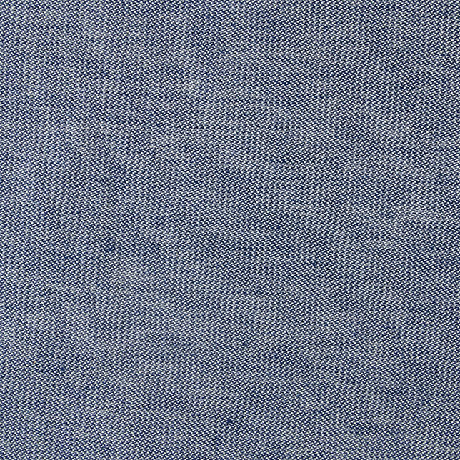 Close-up of Houston indigo melange woven linen fabric texture.