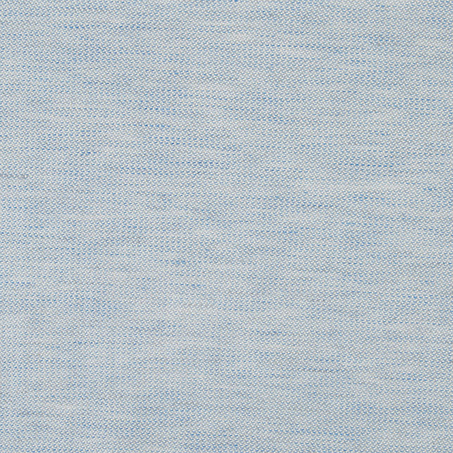 Close-up of Houston yardage weave texture in soft sky blue and ivory.