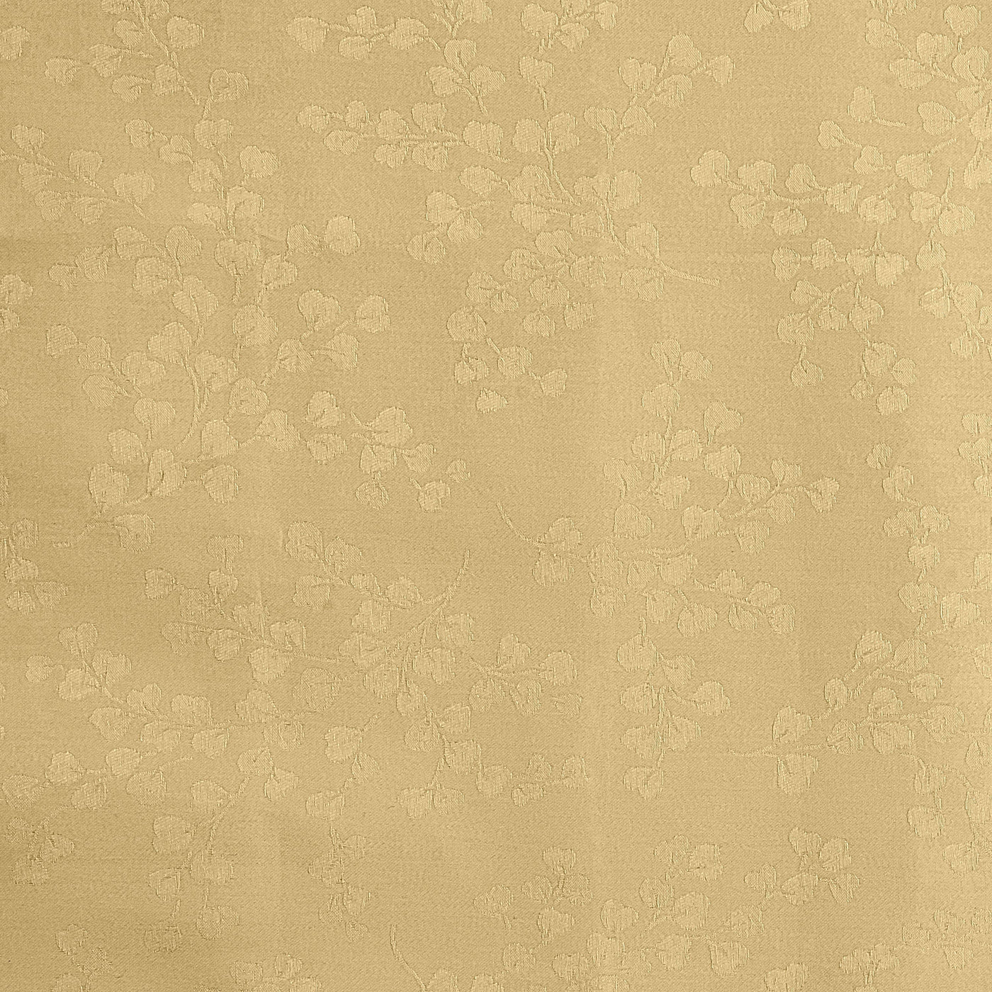 Close-up of Home Treasures Ivy fabric in champagne with tone-on-tone floral jacquard weave.