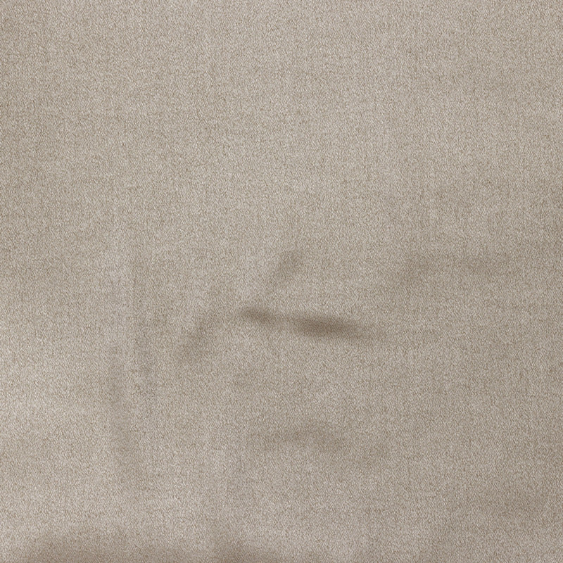 Close-up of Legna Rimini pillow fabric in taupe, showing fine woven texture and subtle sheen.