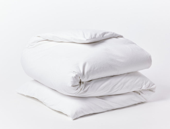 Photo of the Cloud Brushed Flannel | Duvet Cover ensemble.
