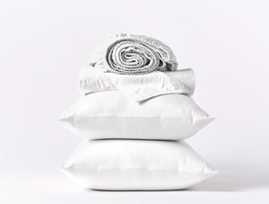 Photo of the Cloud Soft Sateen | Sheet Set ensemble.