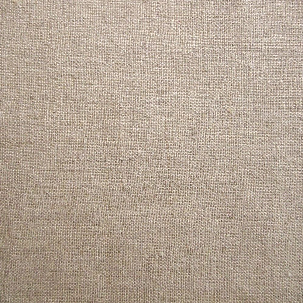 Close-up of Home Treasures Provenza flat sheet showing natural linen weave texture.