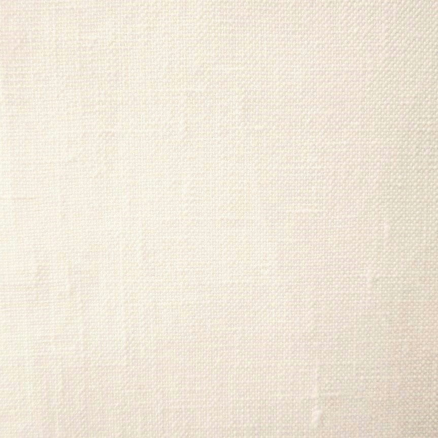 Close-up of ivory linen weave texture on Home Treasures Provenza dinner napkin.