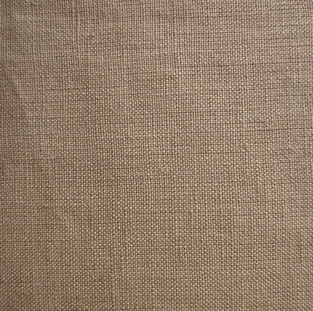 Close-up of Home Treasures Provenza linen weave texture in warm taupe.