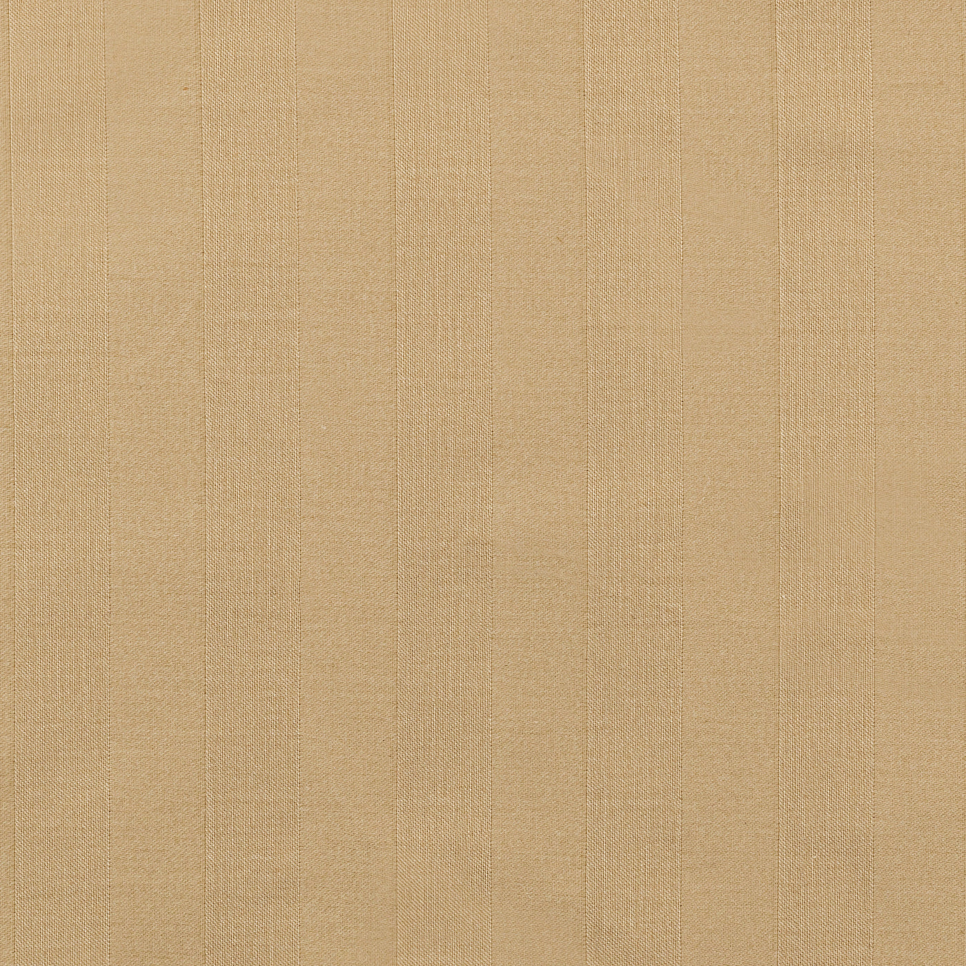 Close-up of champagne linen fabric with subtle tone-on-tone stripe weave texture.