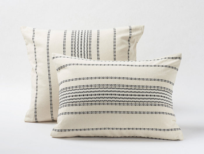 Photo of the Rippled Stripe | Pillow Sham ensemble.