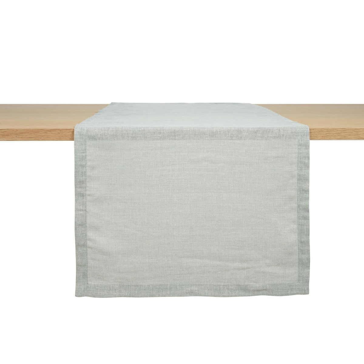 Riverside Délavé table runner in Ash