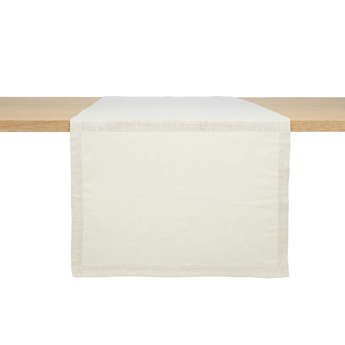 Riverside Délavé table runner in Ficelle