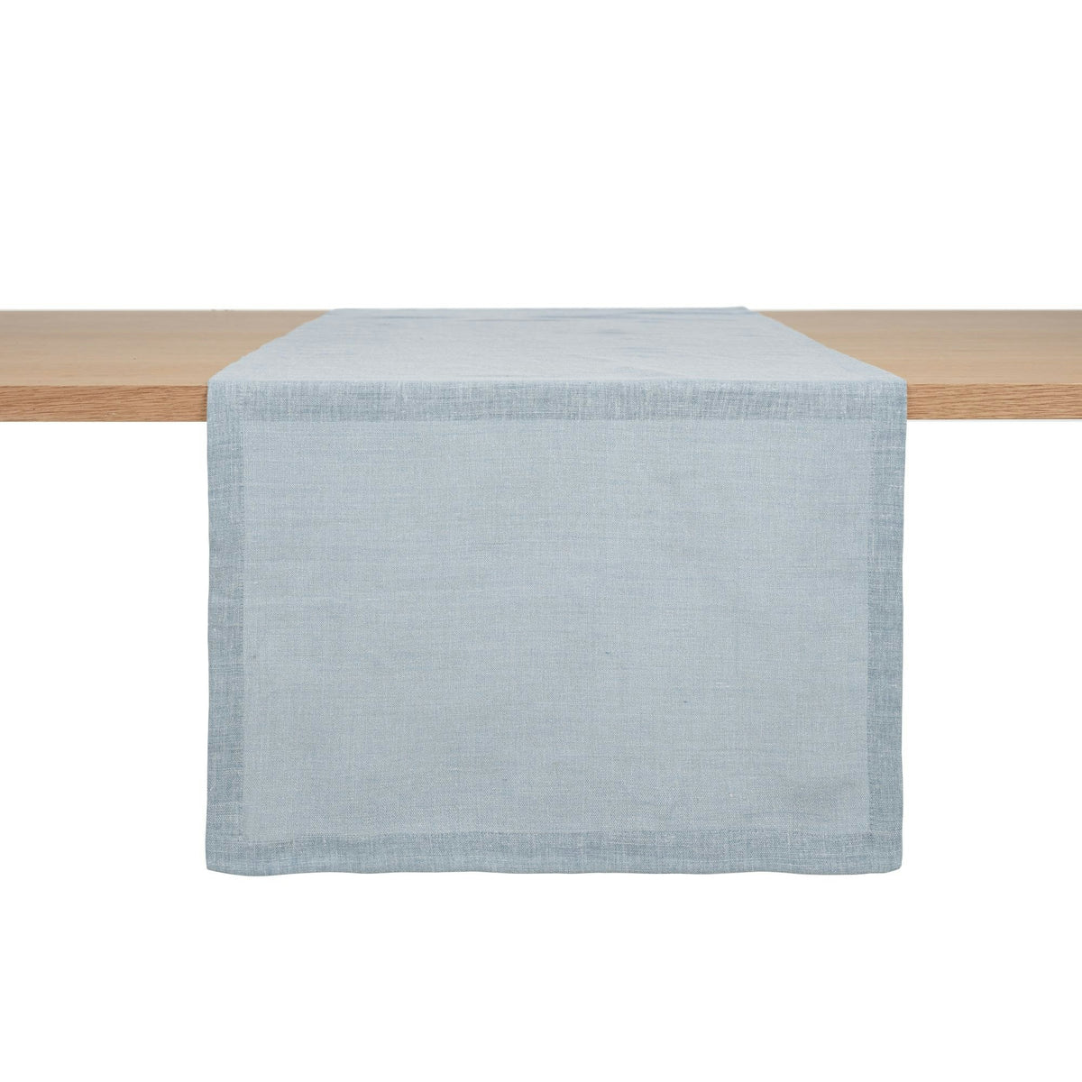 Riverside Délavé table runner in Storm