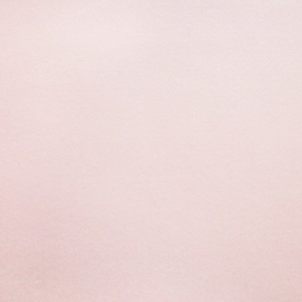 Blush sateen fitted sheet with a smooth, lustrous finish.