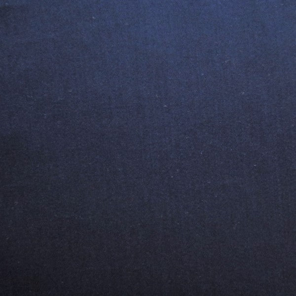 Close-up of midnight navy woven fabric texture on Home Treasures Royal duvet cover.
