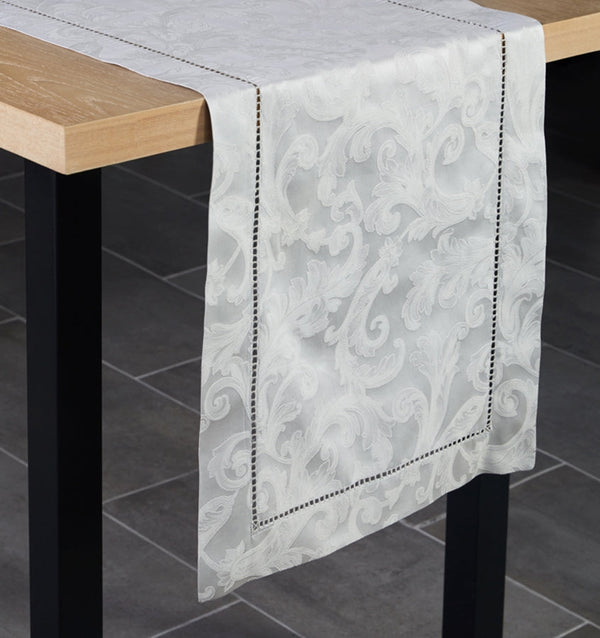Photo of the Acanthus Table Linens | Table Runner ensemble.
