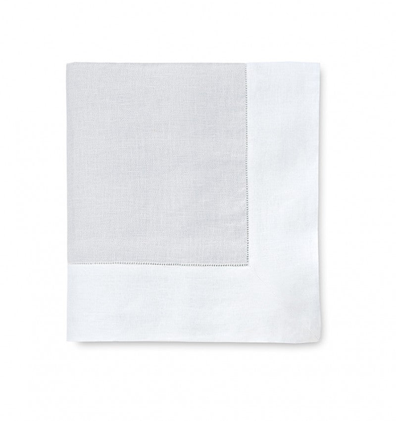 Sferra Reece | Tablecloth Silver/White