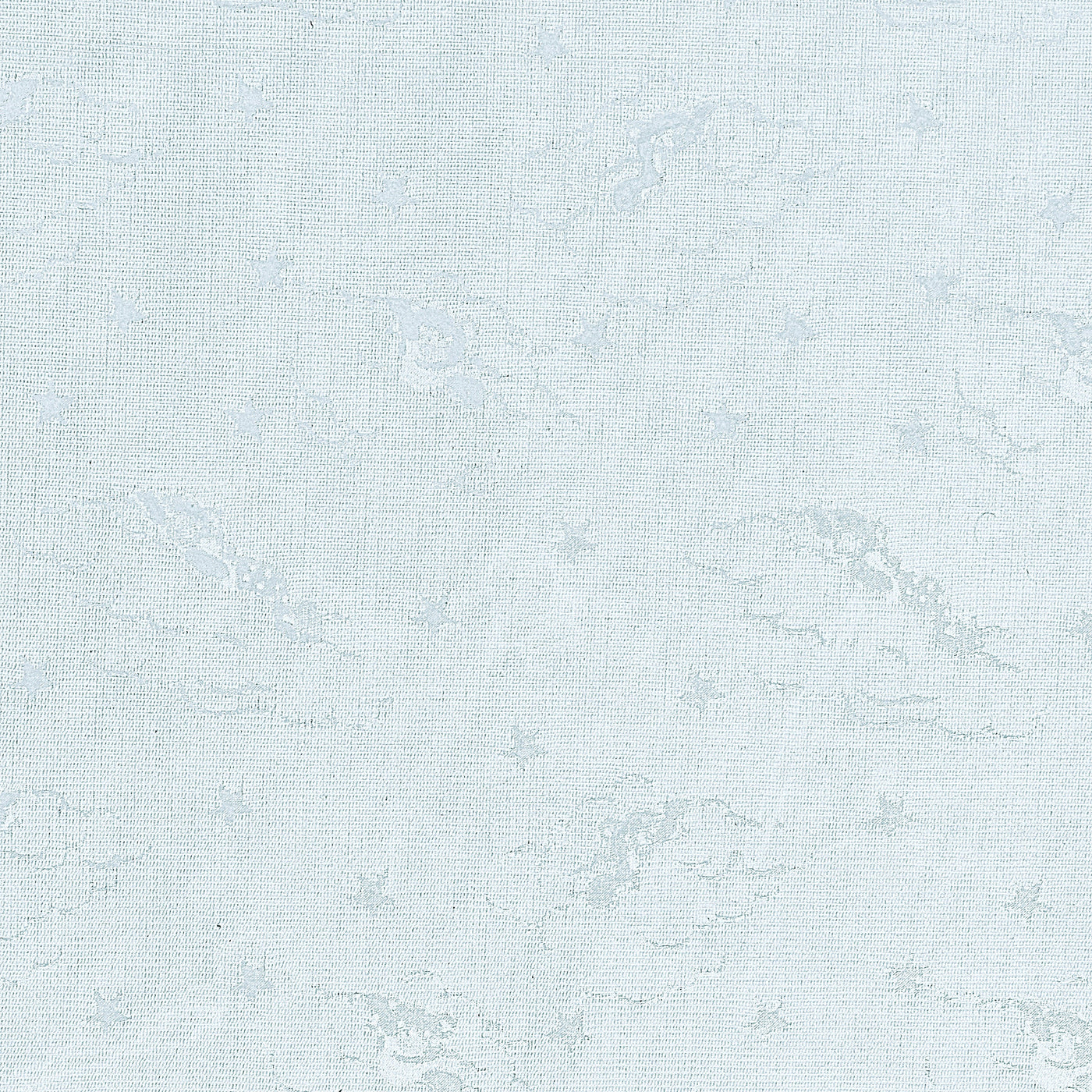Close-up of Home Treasures Sweet Dreams fabric in pale ice blue with subtle tone-on-tone floral texture.