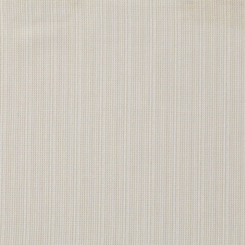 Close-up of ivory woven linen fabric with subtle vertical texture detail.