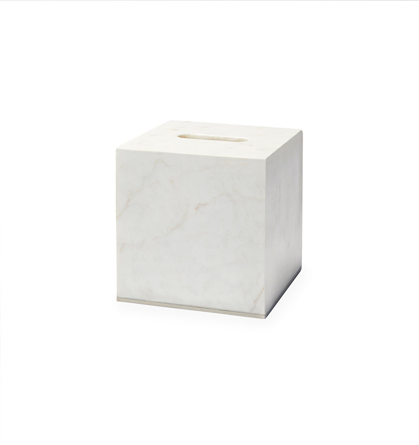 Sferra Pietra Marble | Tissue Holder White/Gold