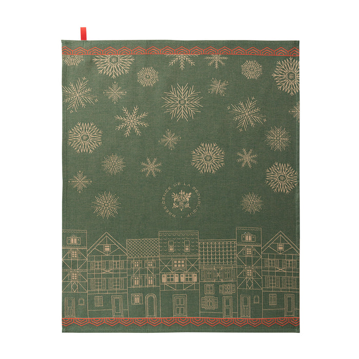 Photo of the Village de Noël | Tea Towel Set ensemble.