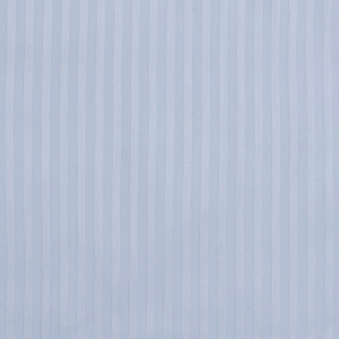 Close-up of Windsor cotton fabric in powder blue with tonal woven stripe texture.