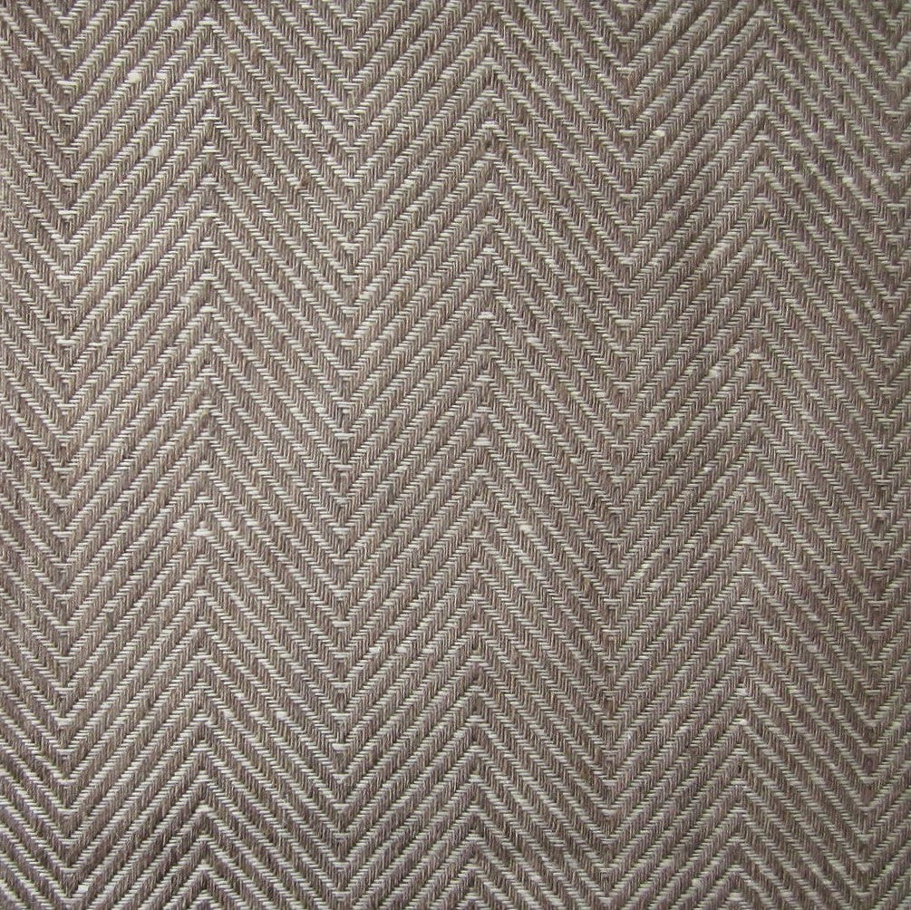 Close-up of taupe herringbone-woven fabric texture on Home Treasures Zebra coverlet.
