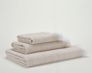 Photo of the Bees Towel | Hand Towel ensemble.