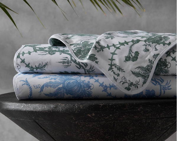 Photo of the San Cristobal Schumacher Collection | Fitted Sheet ensemble.