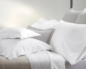 Photo of the Milano Hemstitch | Euro Pillow Sham ensemble.