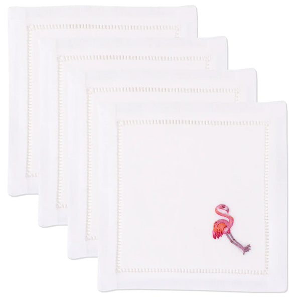 Photo of the Flamingo | Cocktail Napkins, Set of 4 ensemble.