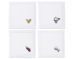 Photo of the Golf Mixed | Cocktail Napkins, Set of 4 ensemble.