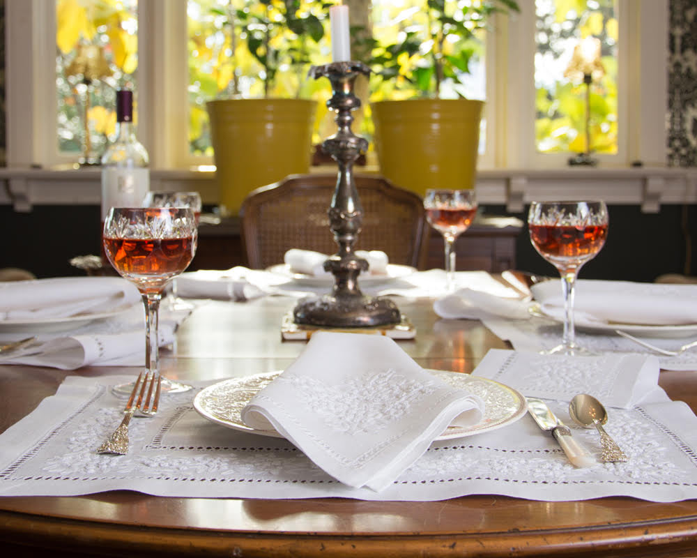 Henry Handwork Jardin Estate Cocktail Napkins - Thumbnail 4