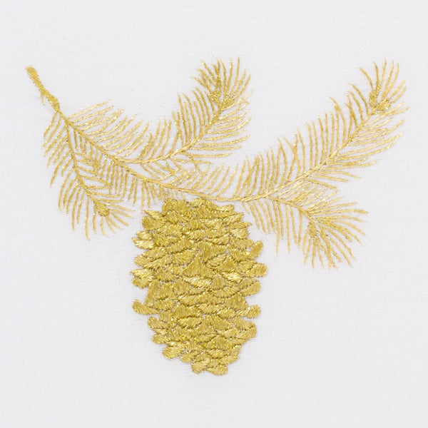 Photo of the Pinecone Gold | Cocktail Napkins, Set of 4 ensemble.