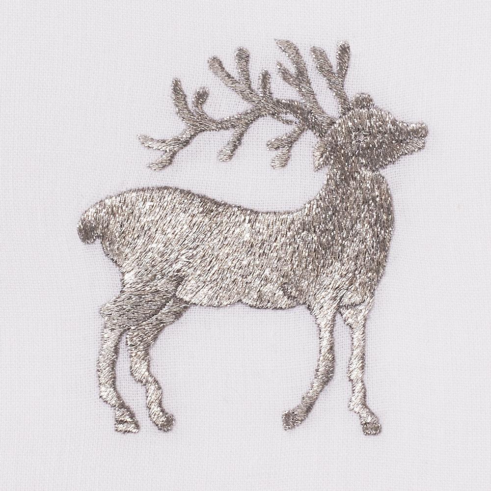 Reindeer Silver | Cocktail Napkins, Set of 4