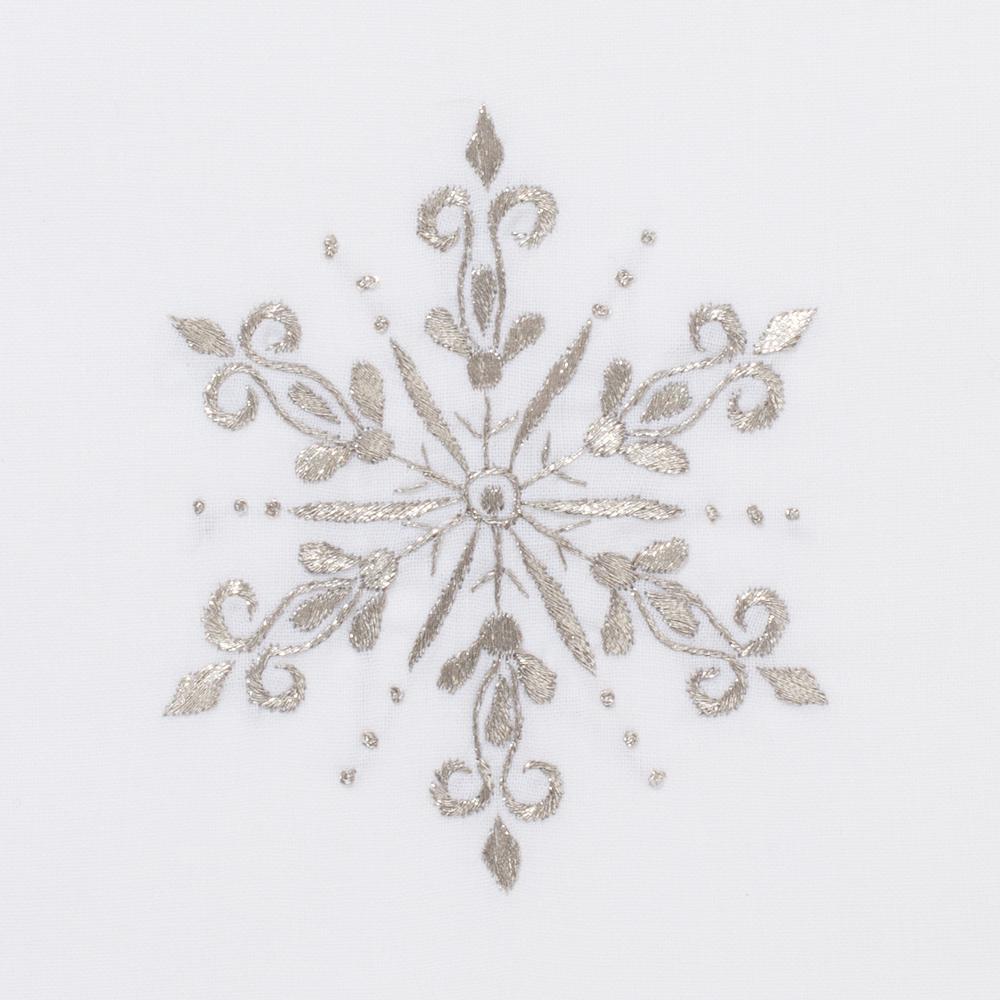 Snowflake Silver | Cocktail Napkins, Set of 4
