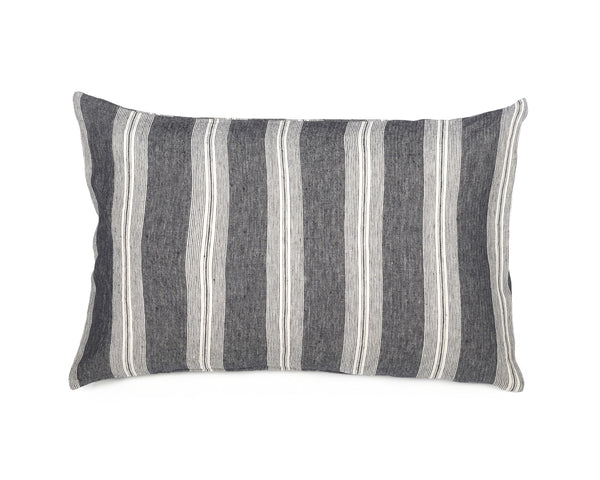 Photo of the Tahoe Stripe | Euro Pillow Sham ensemble.