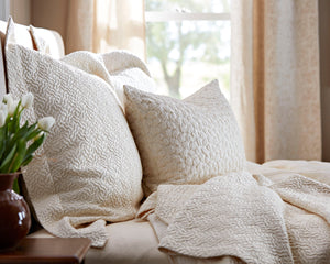 Photo of the The Purists Allegro Jacquard | Pillow Sham ensemble.